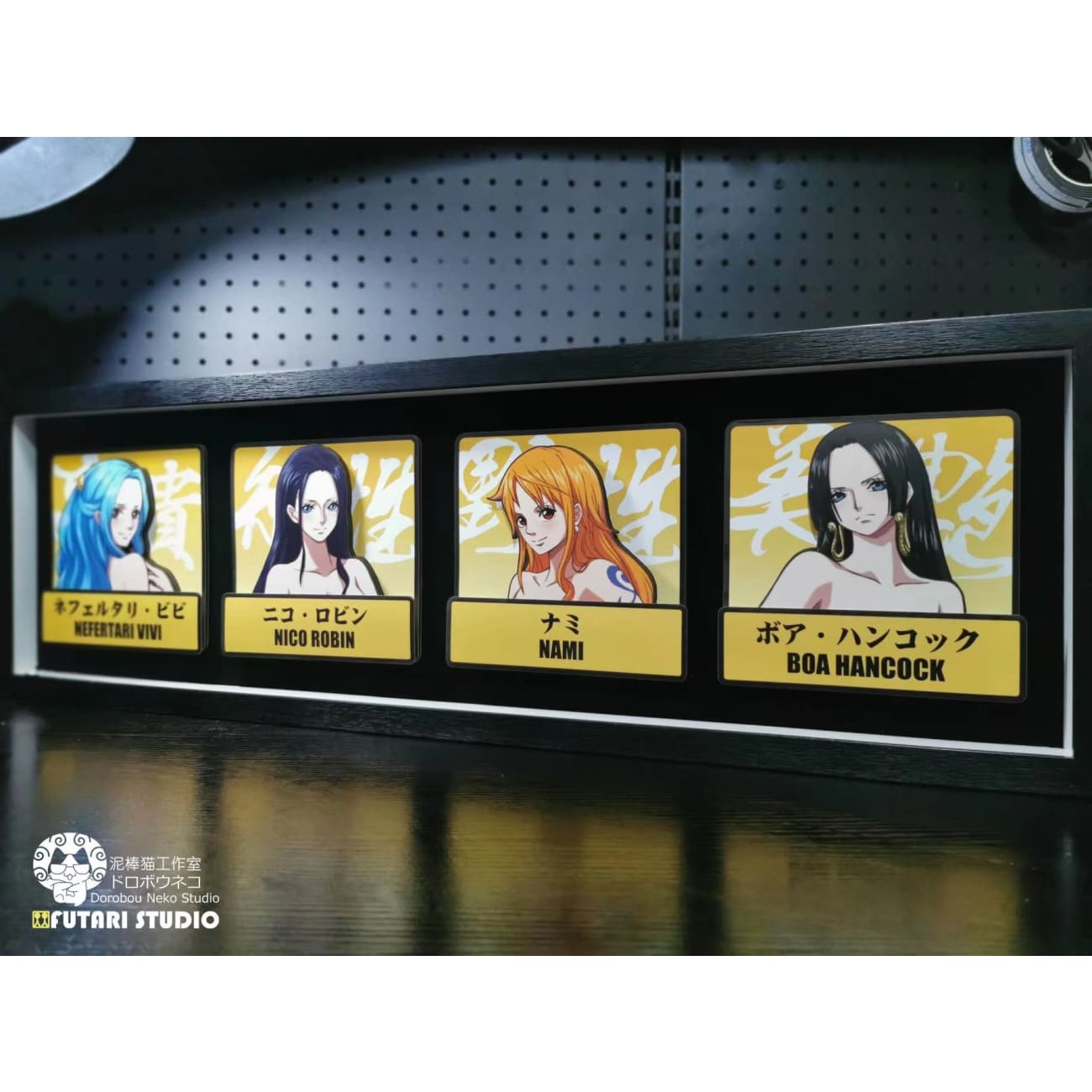 Dorobou Neko Studio x Futari Studio - Nefertari Nini, Nico Robin, Nami & Boa Hancock 3D Cast Off Poster Frame [FSSP-003]