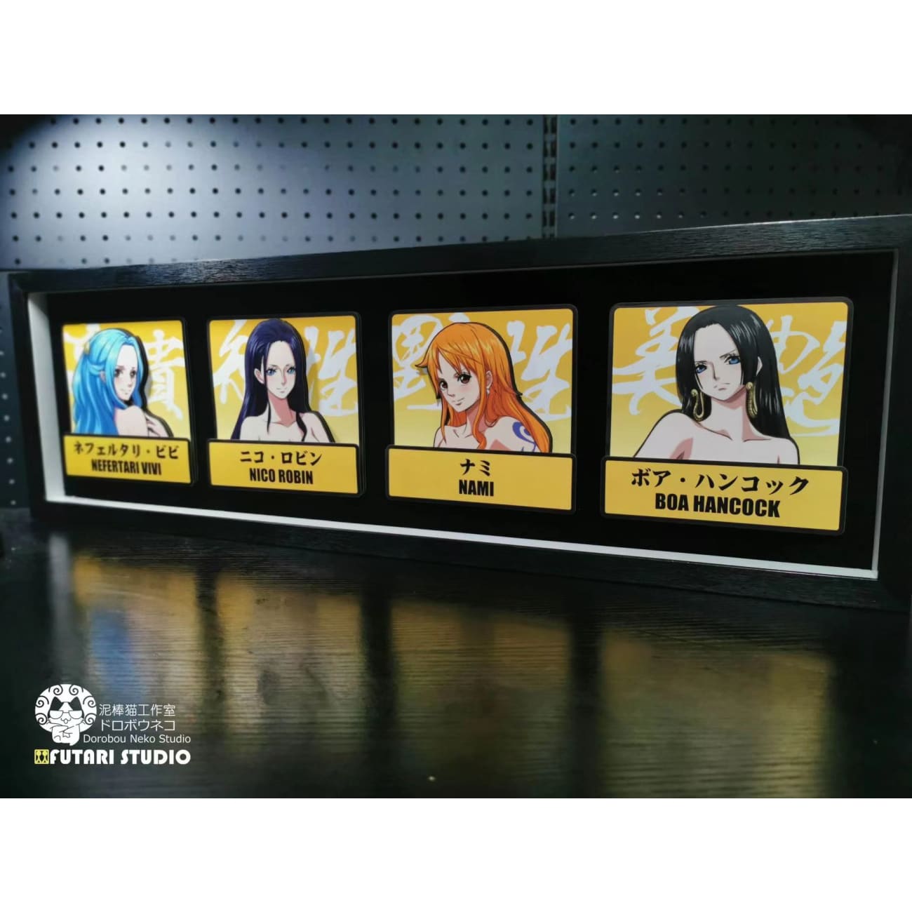 Dorobou Neko Studio x Futari Studio - Nefertari Nini, Nico Robin, Nami & Boa Hancock 3D Cast Off Poster Frame [FSSP-003]