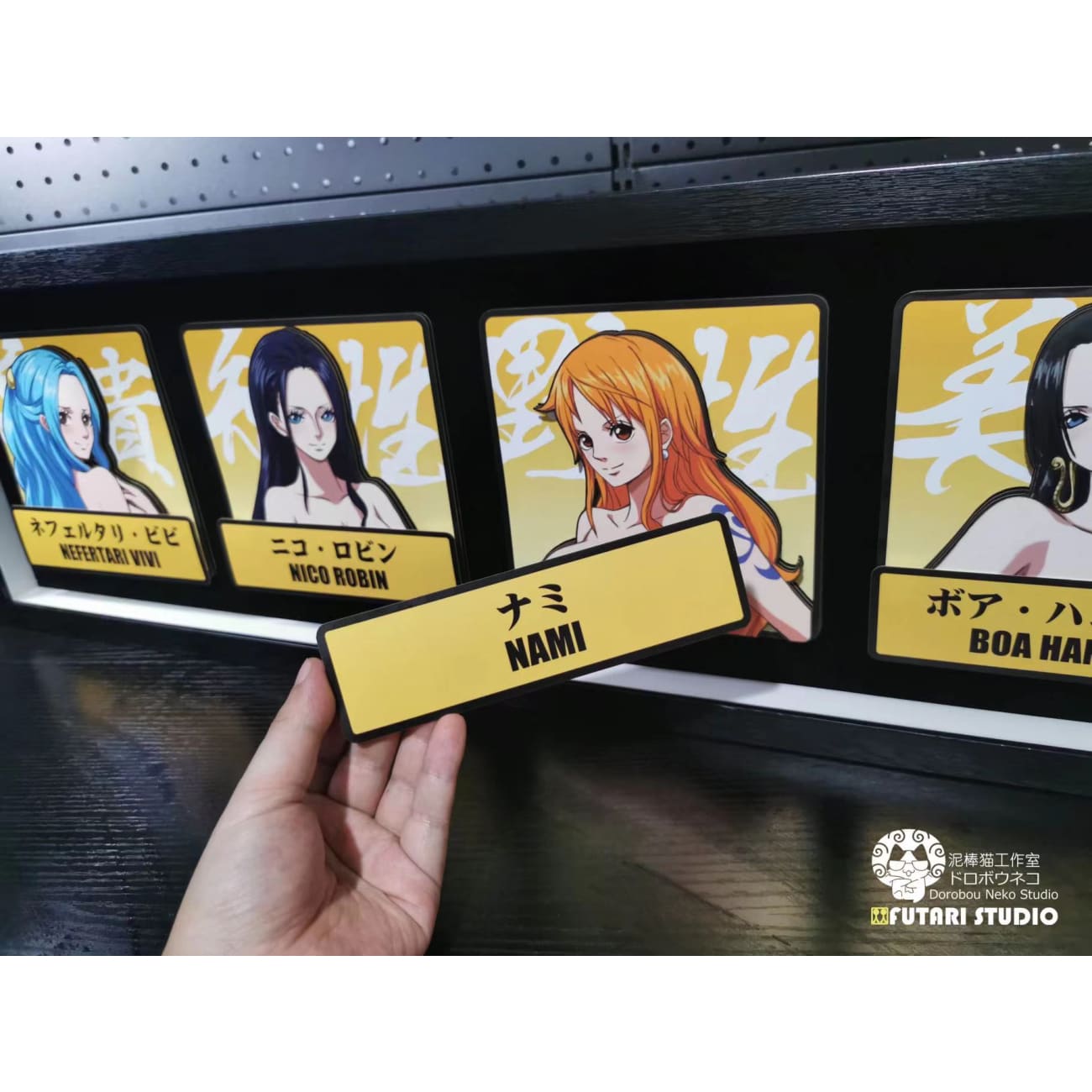 Dorobou Neko Studio x Futari Studio - Nefertari Nini, Nico Robin, Nami & Boa Hancock 3D Cast Off Poster Frame [FSSP-003]