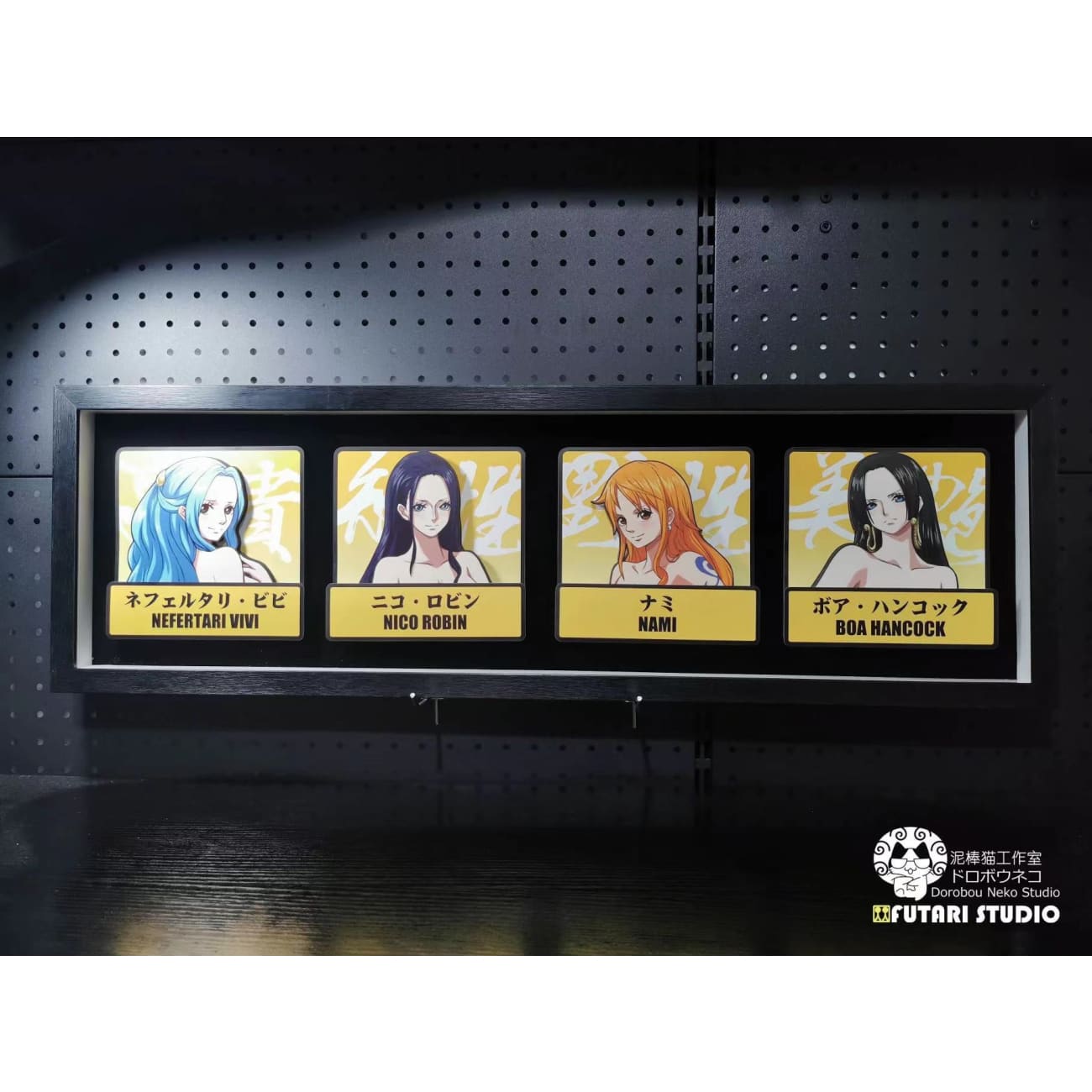 Dorobou Neko Studio x Futari Studio - Nefertari Nini, Nico Robin, Nami & Boa Hancock 3D Cast Off Poster Frame [FSSP-003]