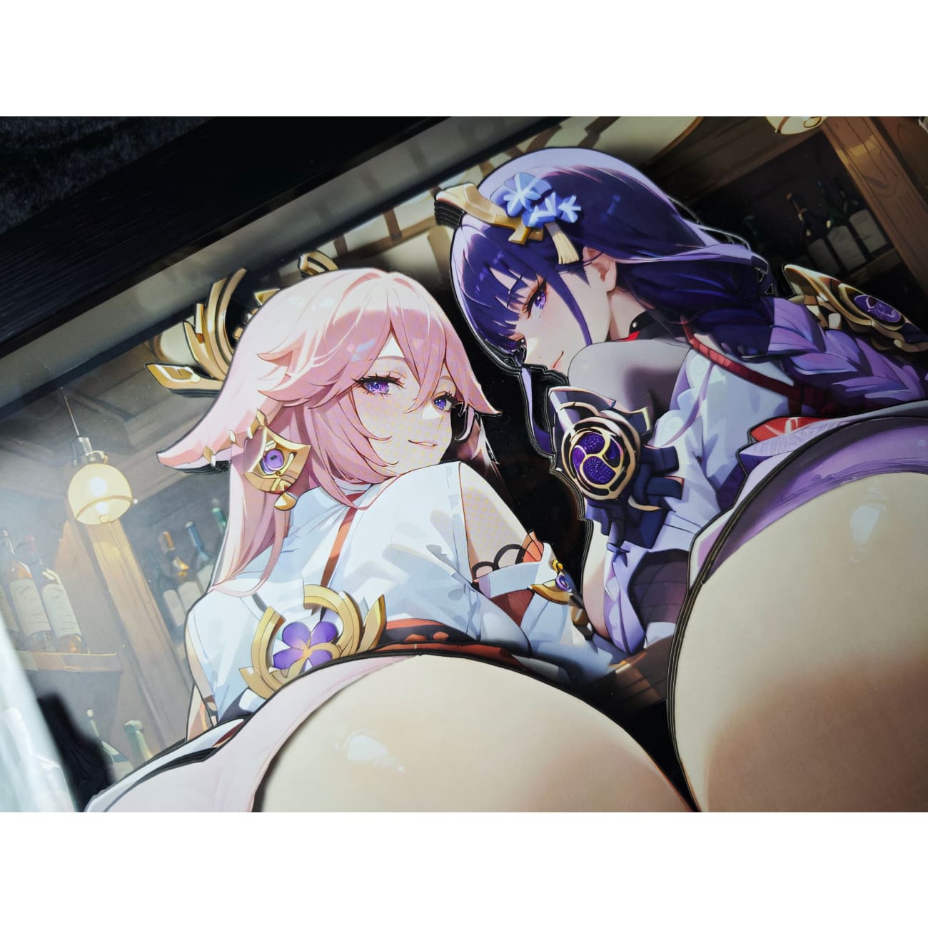 Dorobou Neko Studio - Yae Miko & Raiden Shogun 3D Poster Frame [DSMP-012]