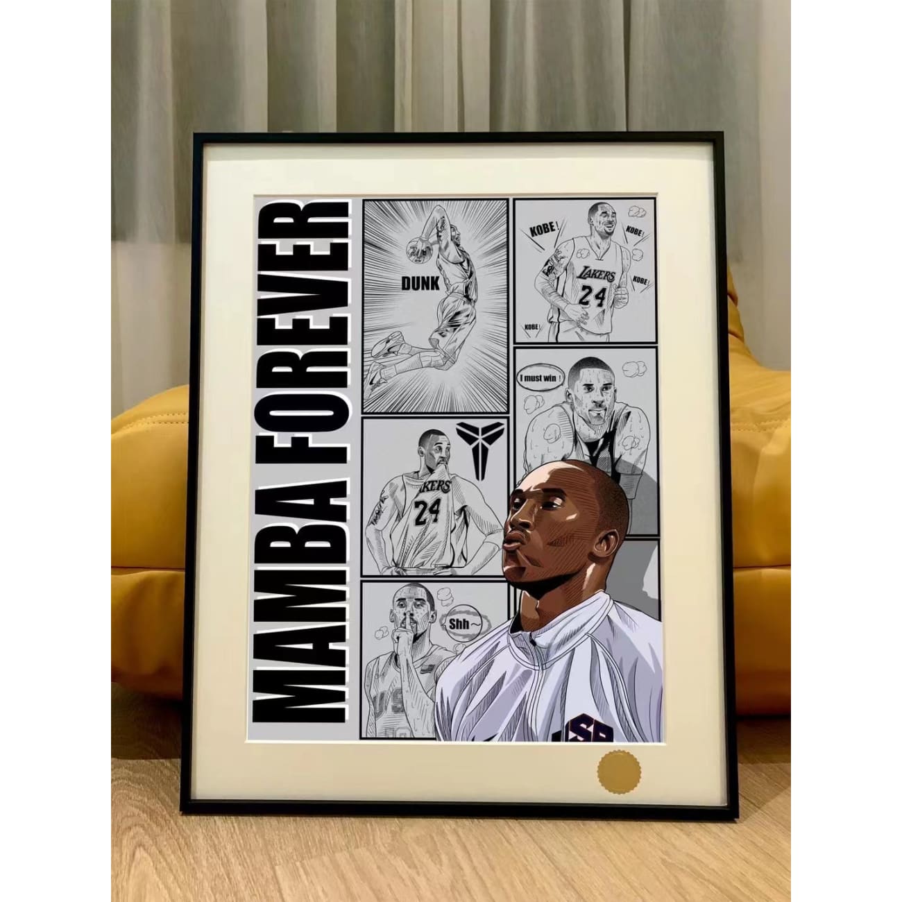 Dream Team Kobe Poster Frame [44cm x 55cm]