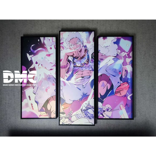 Drunky Monkey Crew Studio - Gear 5 Sun God Nika Luffy  3 Joint Combination Poster Frame [DMSP-003]