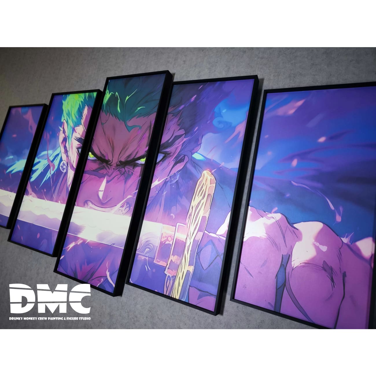 Drunky Monkey Crew Studio - Roronoa Zoro 5 Joint Combination Poster Frame [DMSP-001]