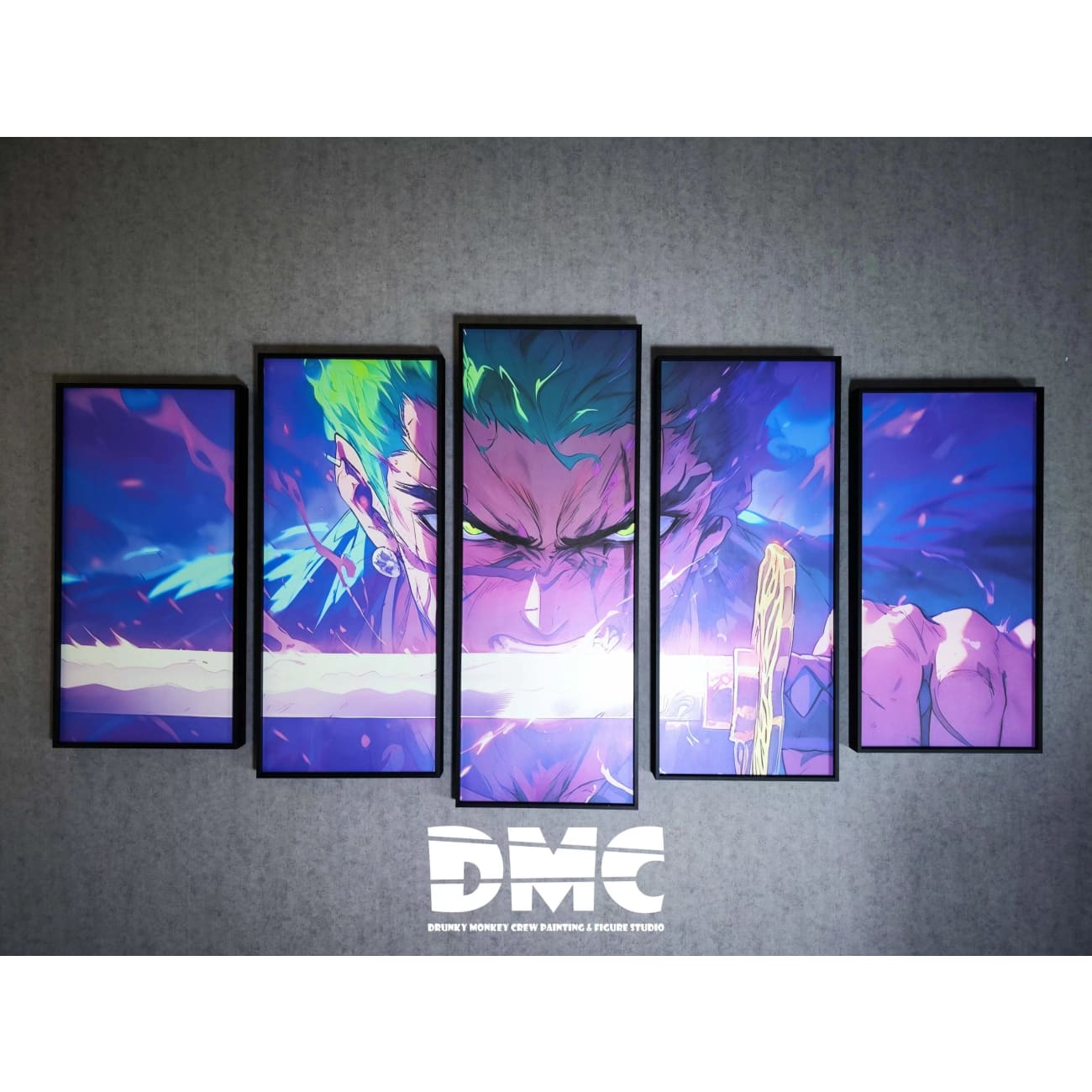 Drunky Monkey Crew Studio - Roronoa Zoro 5 Joint Combination Poster Frame [DMSP-001]