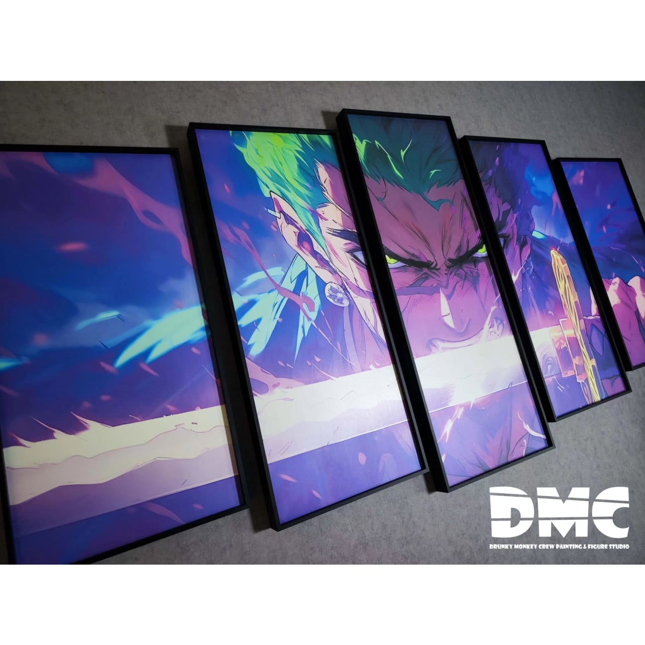 Drunky Monkey Crew Studio - Roronoa Zoro 5 Joint Combination Poster Frame [DMSP-001]