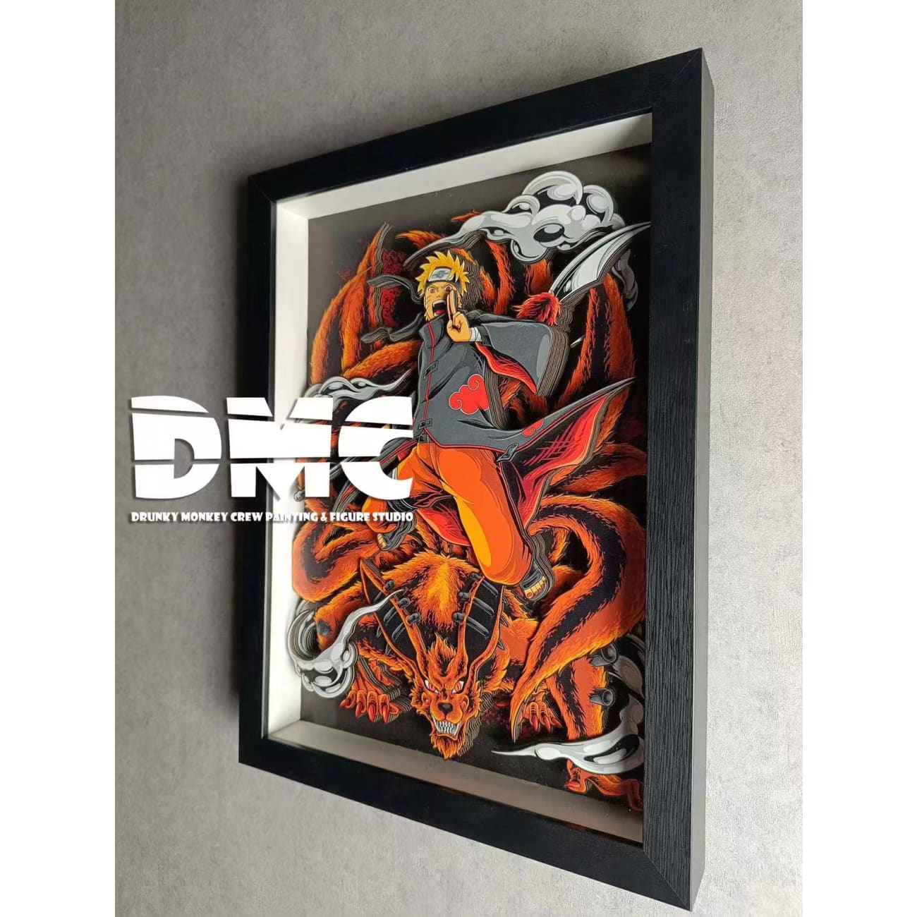 Drunky Monkey Studio - Naruto Uzumaki Nine Tailed Fox 3D Poster Frame [DMN-017]