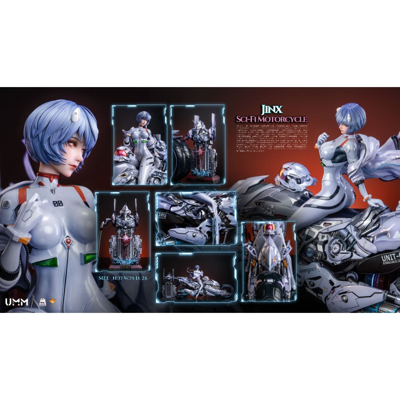 DT Studio - Ayanami Rei sci-fi motorcycle [2 Variants]
