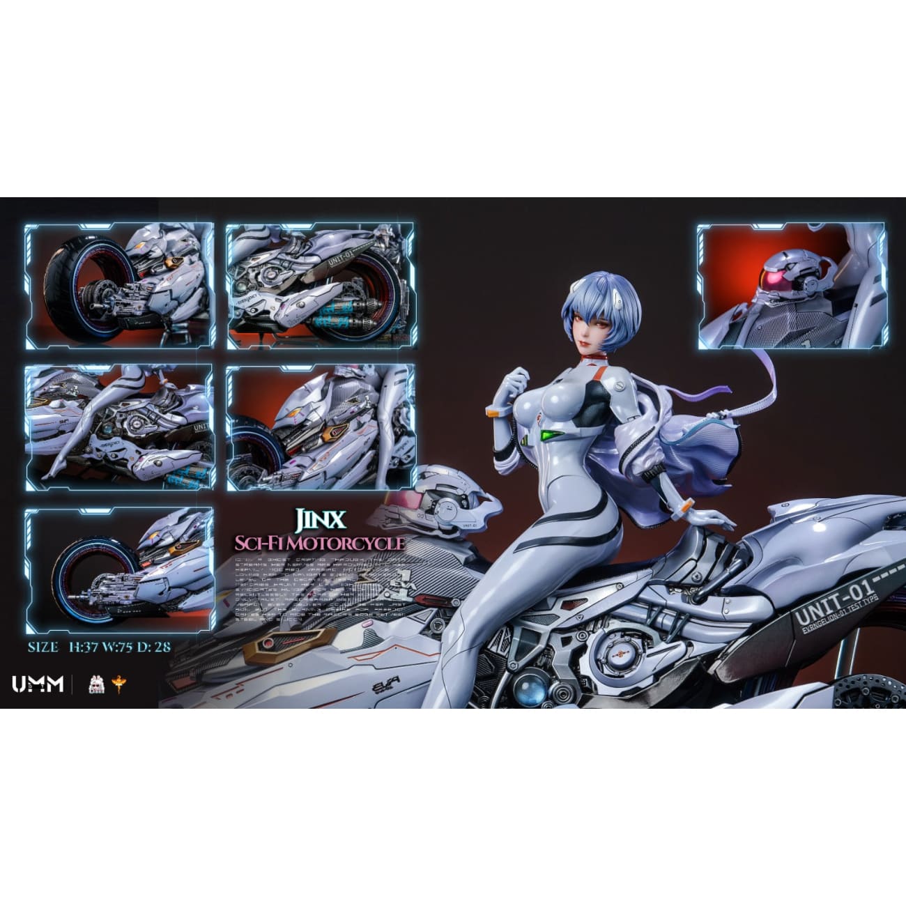 DT Studio - Ayanami Rei sci-fi motorcycle [2 Variants]