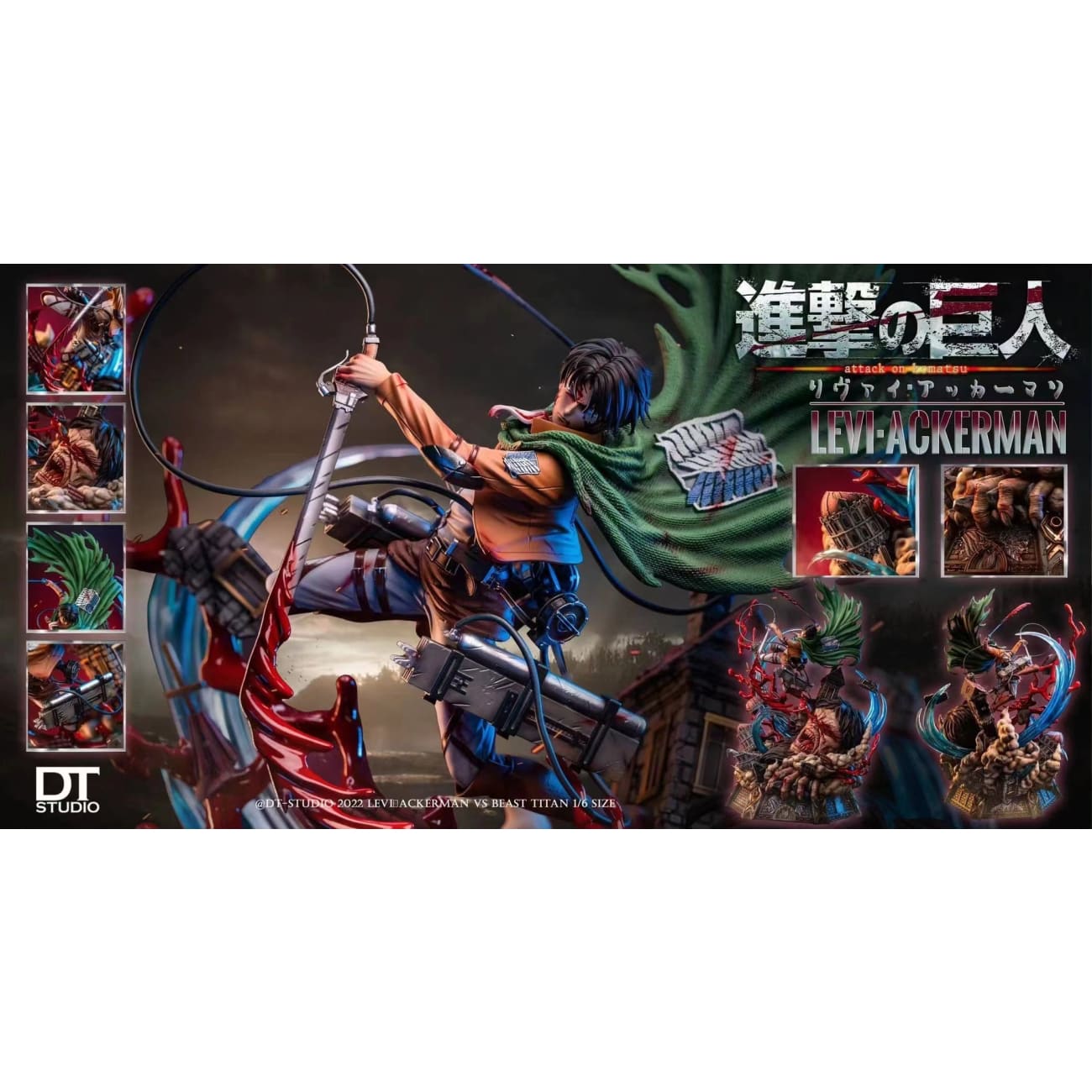 DT Studio - Levi Ackerman vs Zeke Beast Titan 