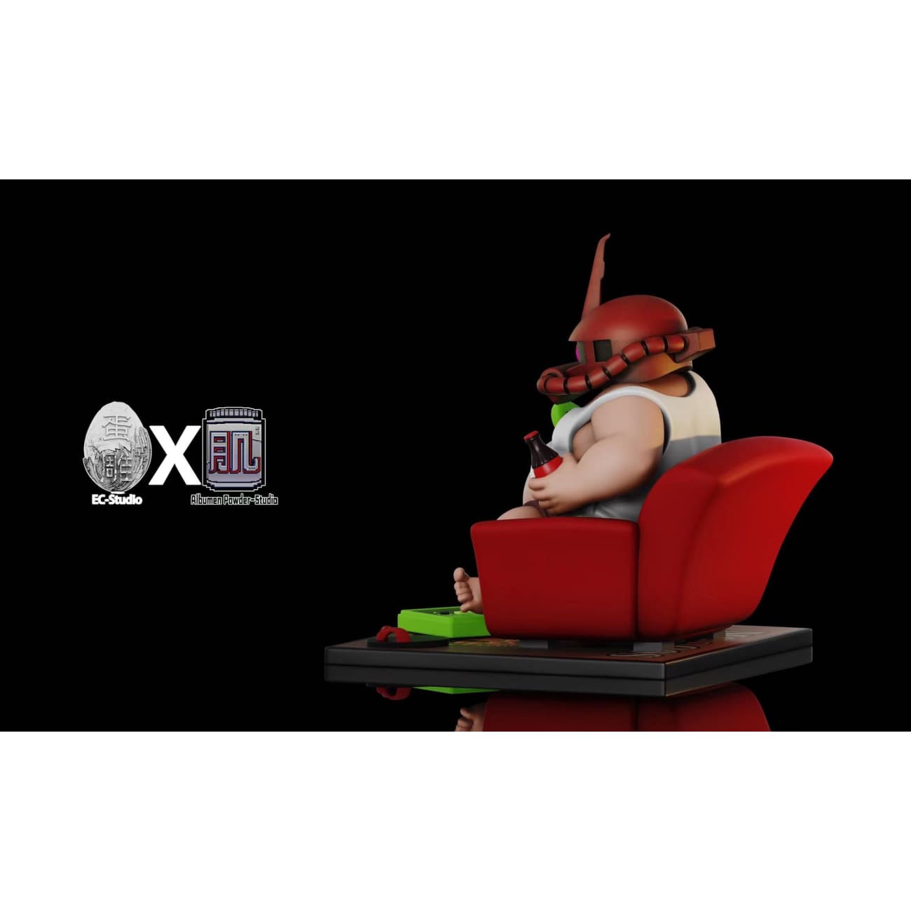 EC Studio X Albumen Power Studio - Couch Potato with Char's Zaku II Helmut 