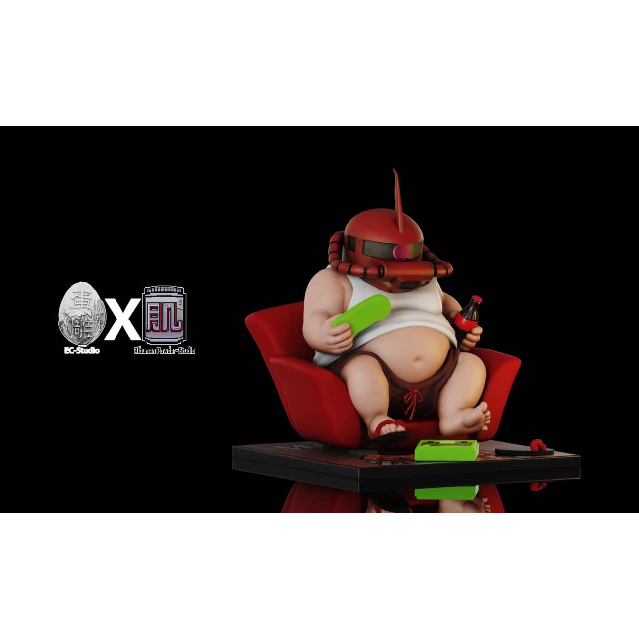 EC Studio X Albumen Power Studio - Couch Potato with Char's Zaku II Helmut 