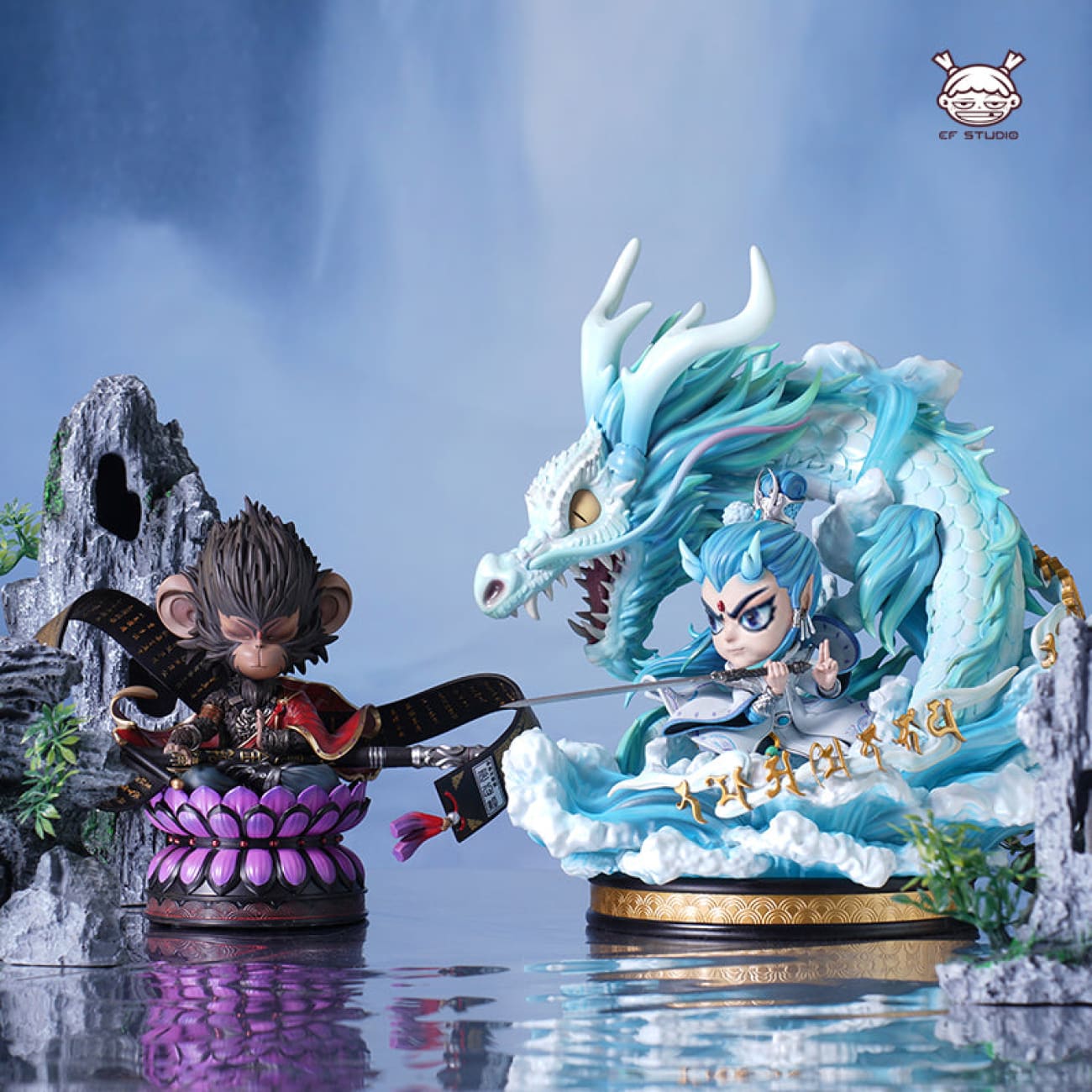 EF Studio - White Dragon Horse Ao Lie