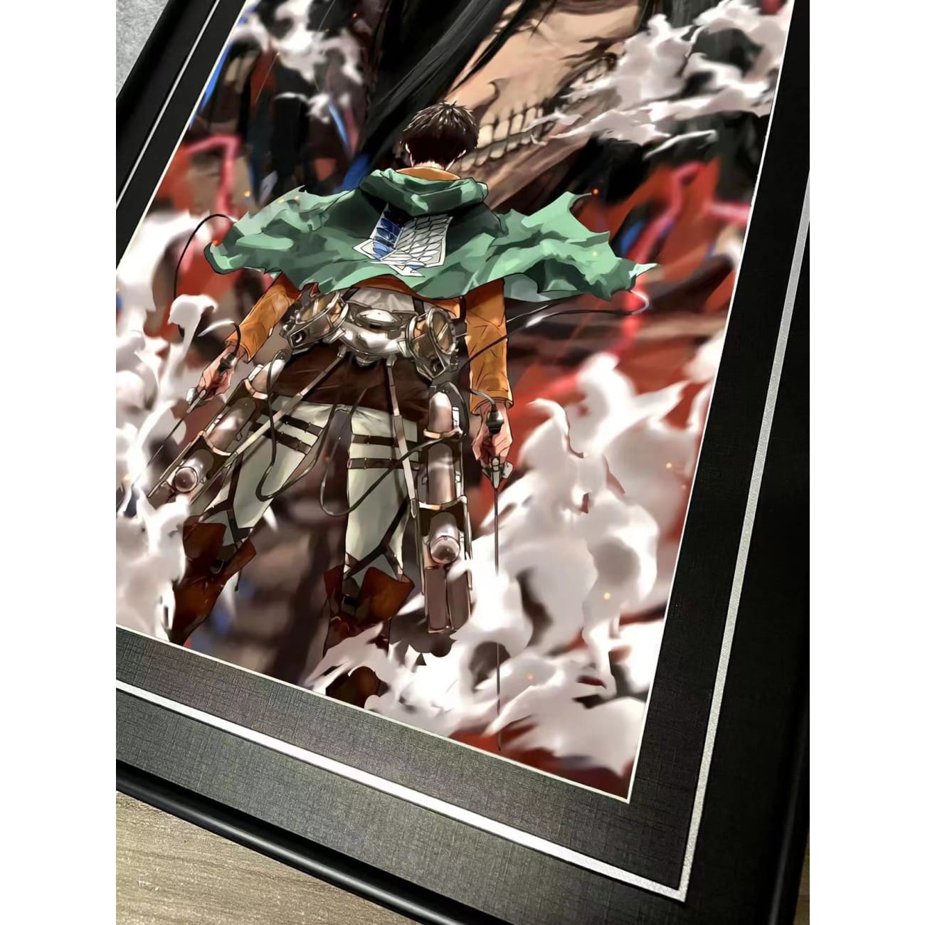 Eren and His Titan Form Poster Frame