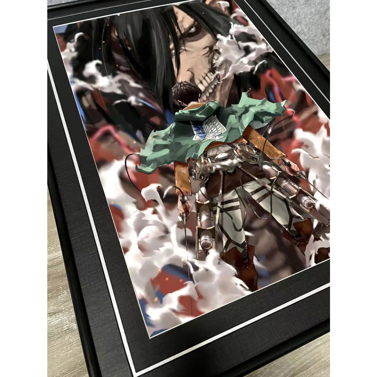 Eren and His Titan Form Poster Frame
