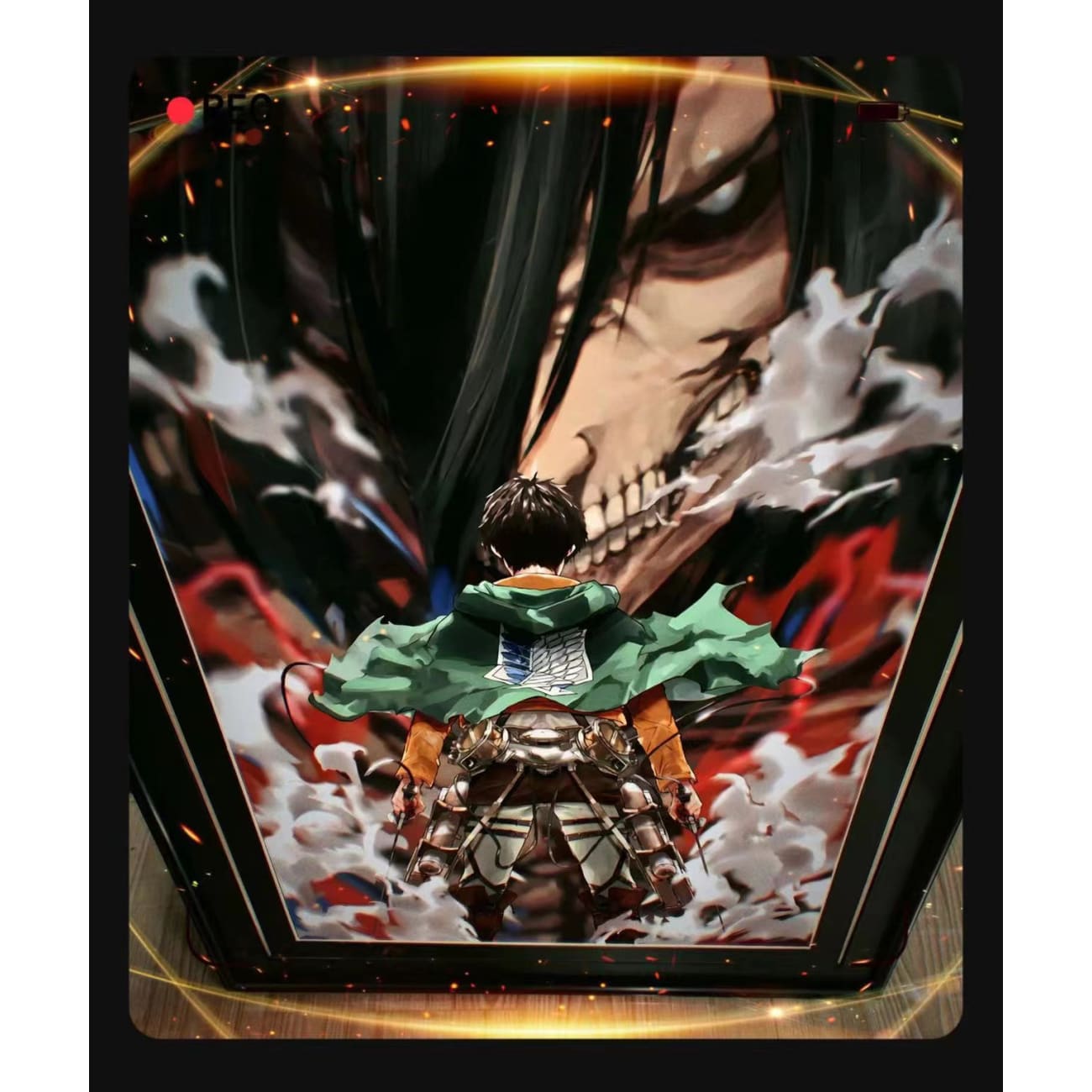 Eren and His Titan Form Poster Frame