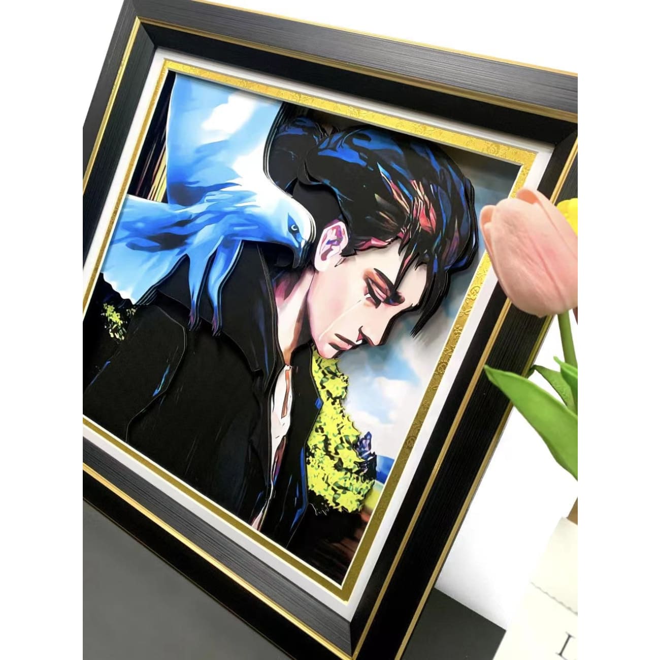 Eren Yeager 3D Poster Frame [36cm x 36cm]