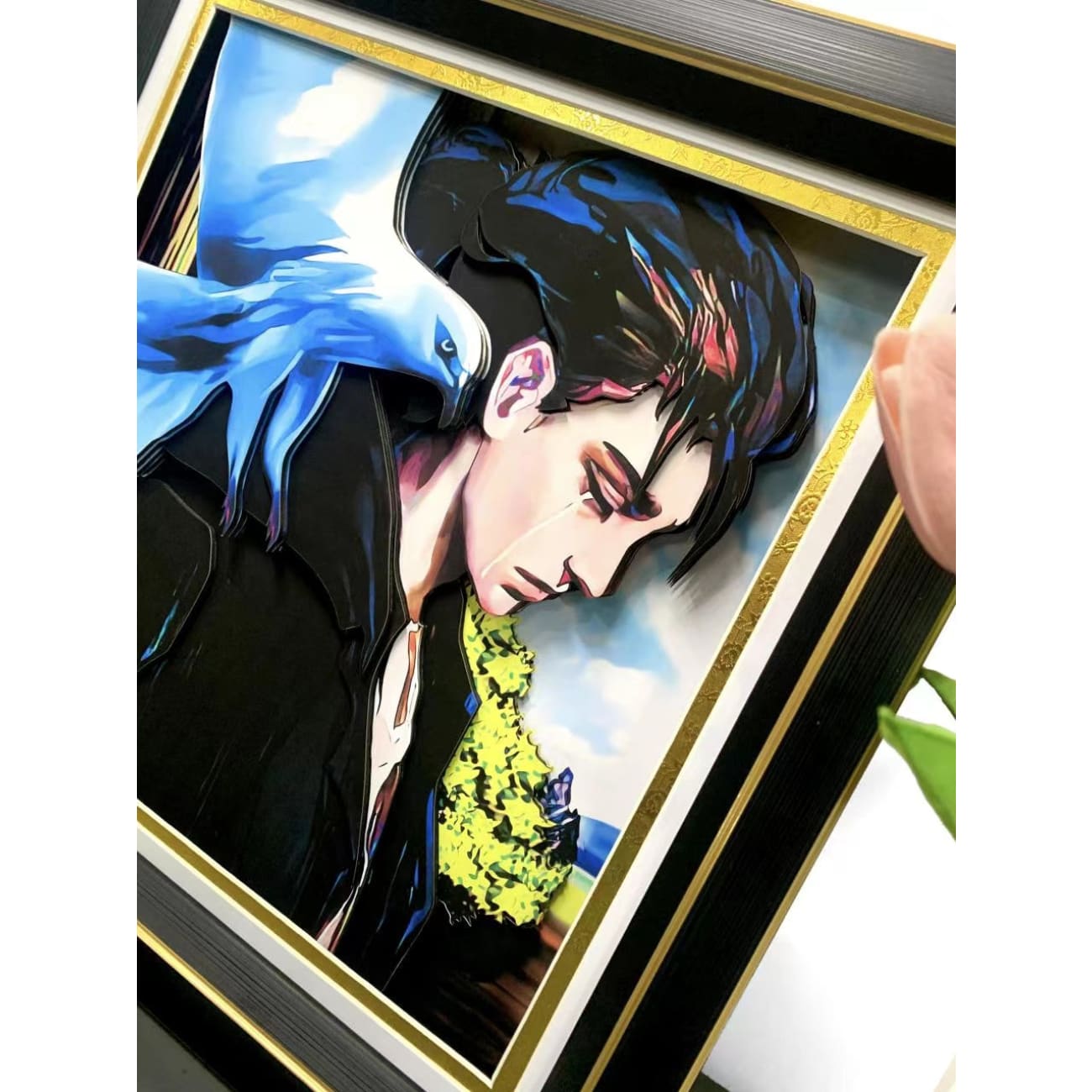 Eren Yeager 3D Poster Frame [36cm x 36cm]