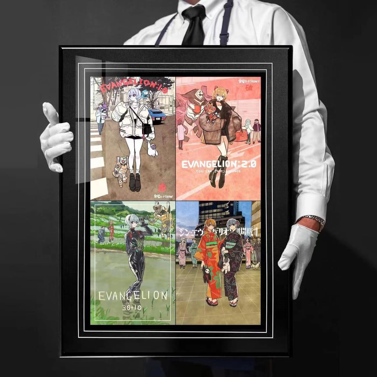 Eva Theatrical Version Ayanami Rei & Soryu Asuka Langley Poster Frame [38cm x 53cm]