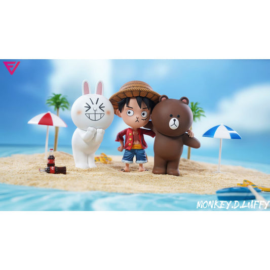 EVE Studio - Q version Luffy & Brown & Cony