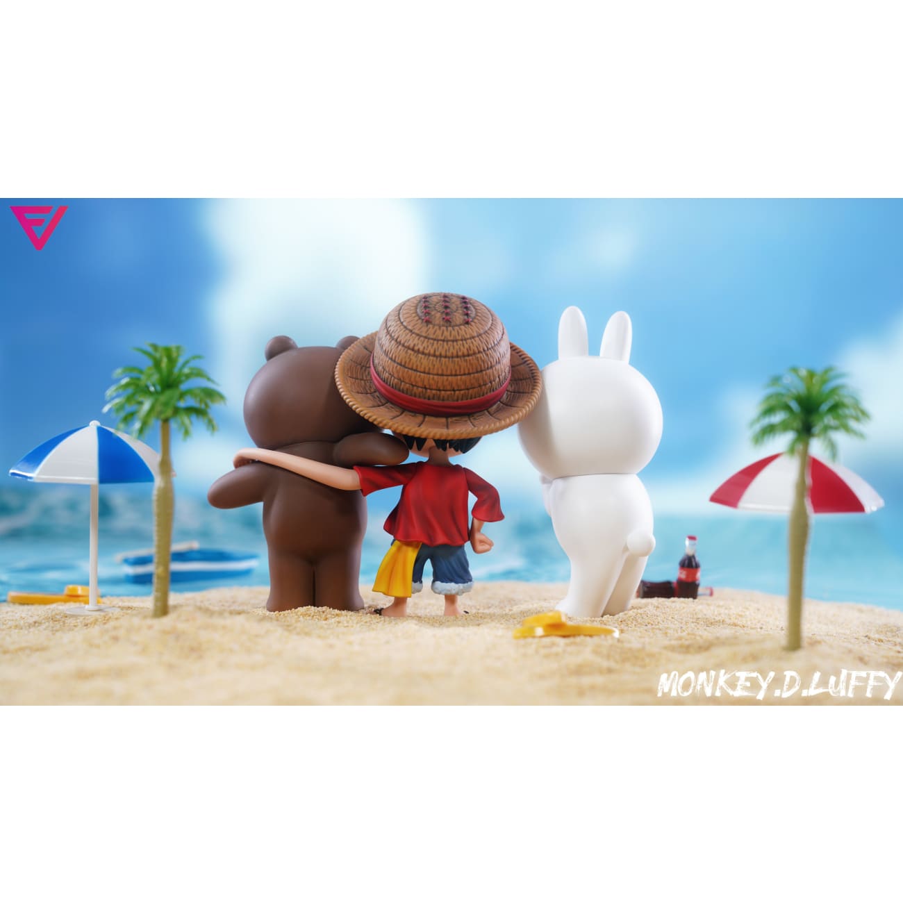 EVE Studio - Q version Luffy & Brown & Cony