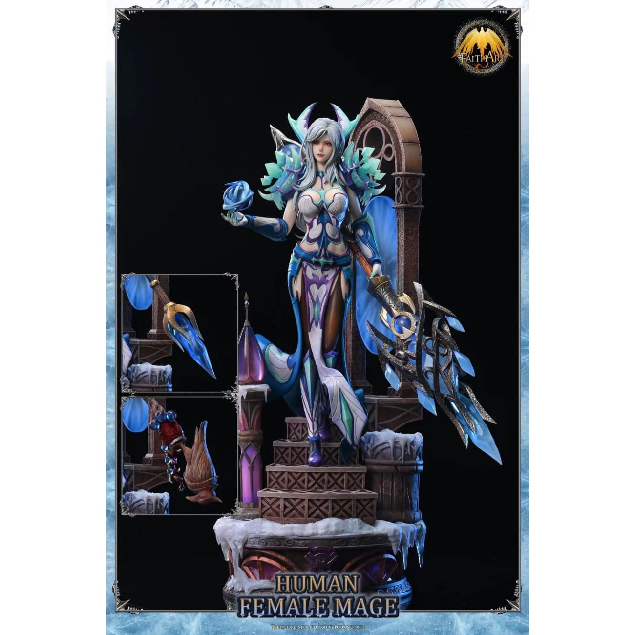 Faith Art - Human Female Mage Frostfire Outfit [1/4 Scale]