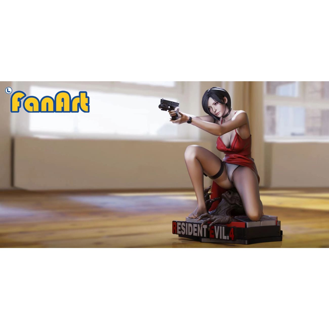 Fanart Studio - Squatting Ada Wong Remake