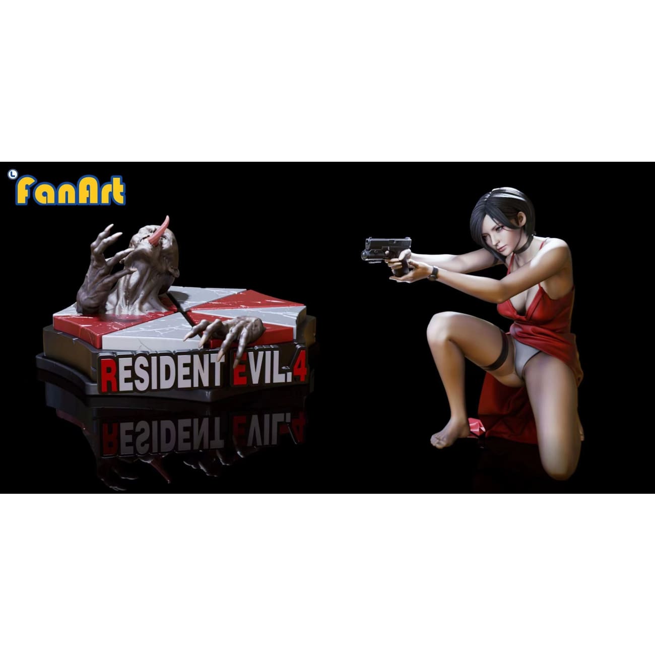 Fanart Studio - Squatting Ada Wong Remake