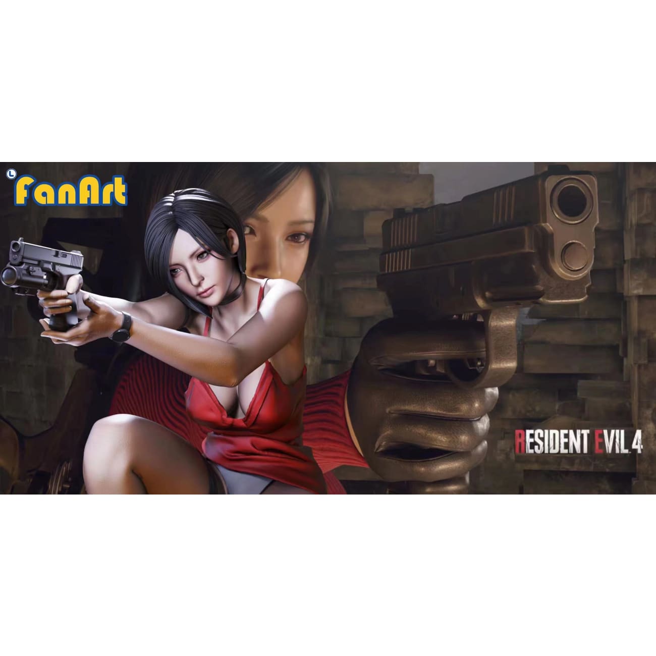 Fanart Studio - Squatting Ada Wong Remake