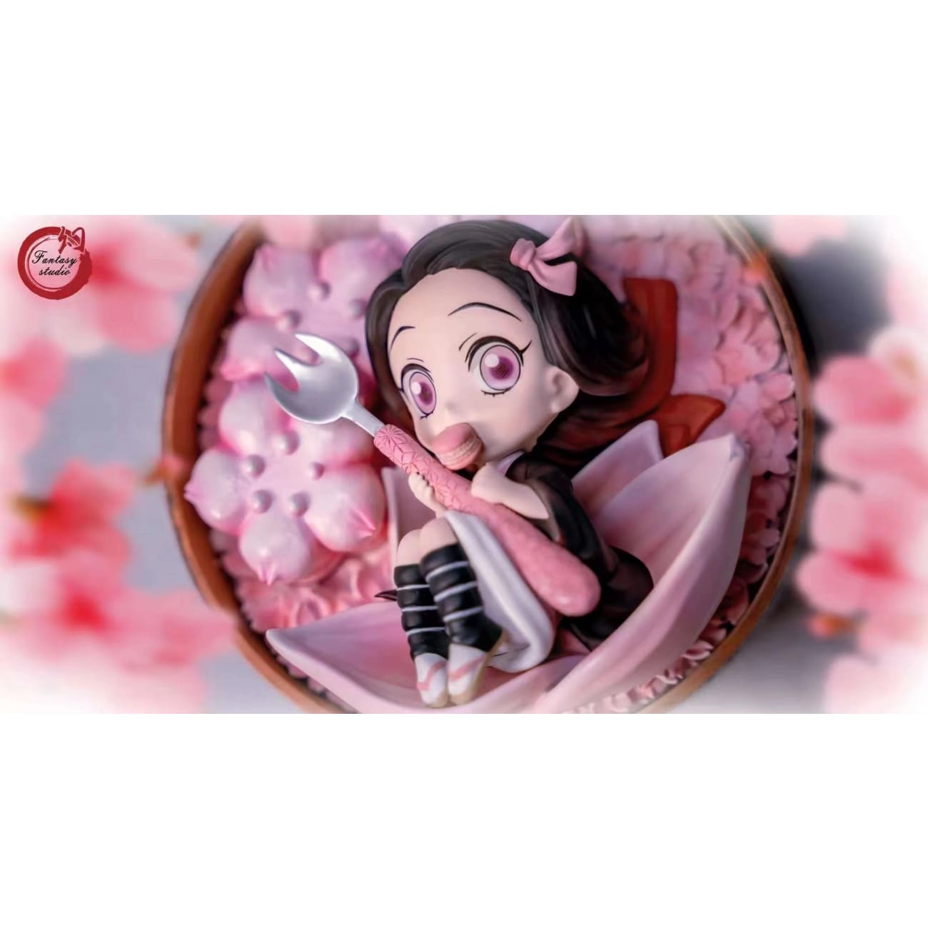 Fantasy Studio - Kamado Nezuko Eating Macaron