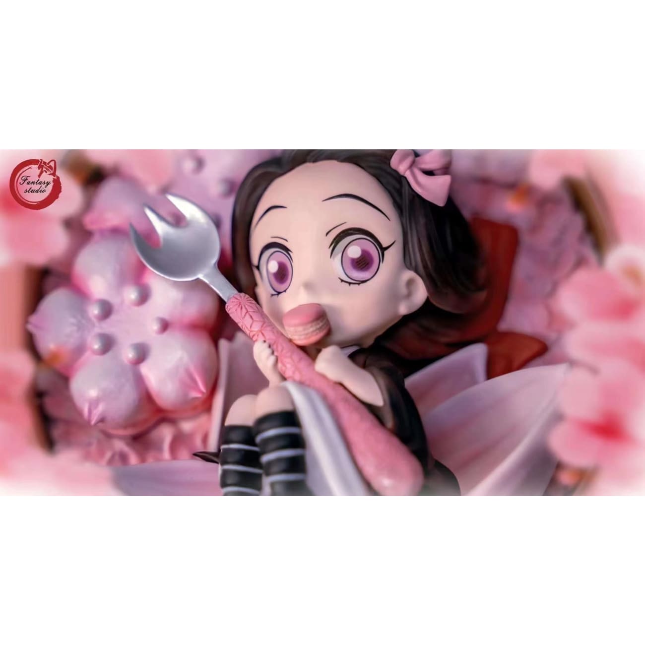 Fantasy Studio - Kamado Nezuko Eating Macaron