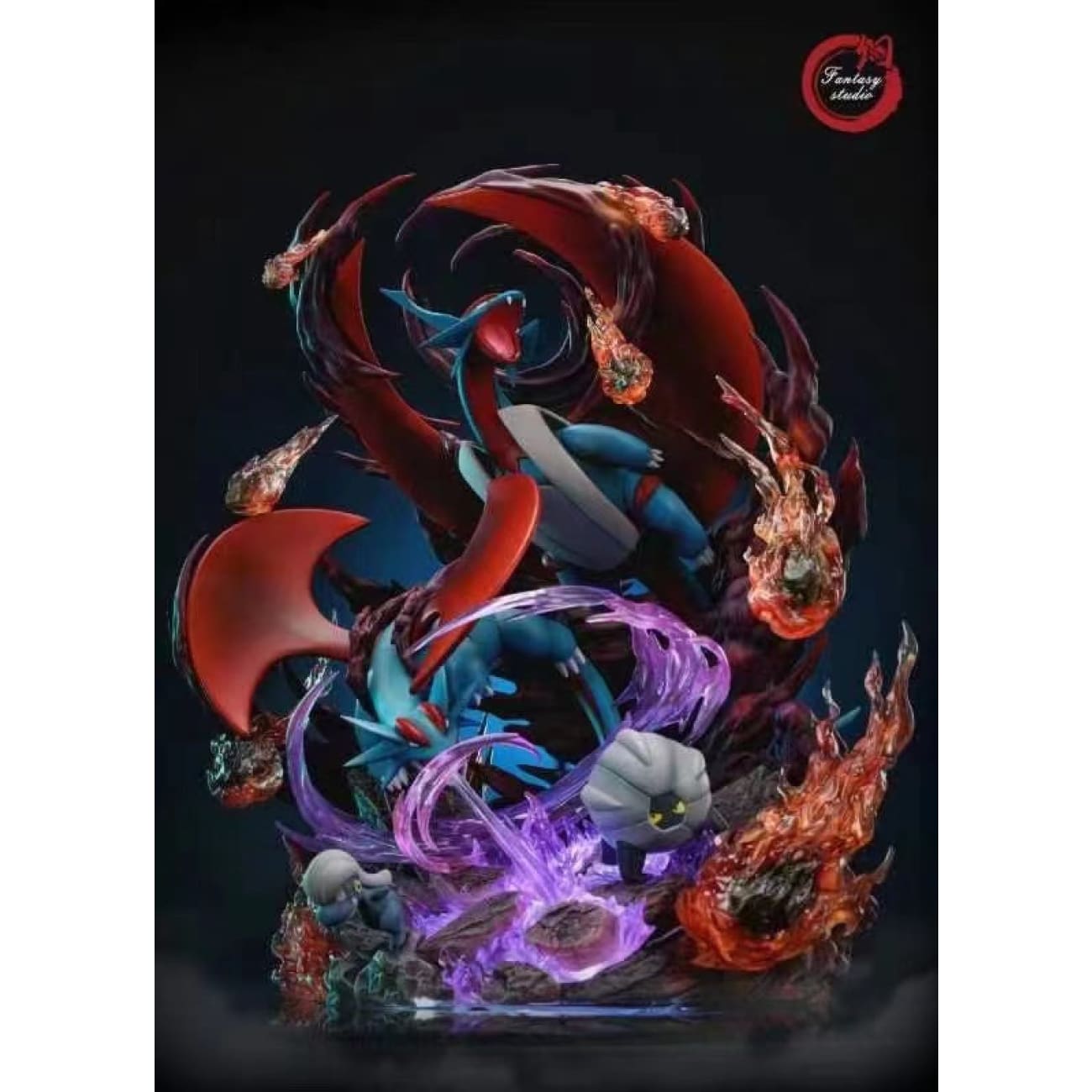 Fantasy Studio - Salamence Family 