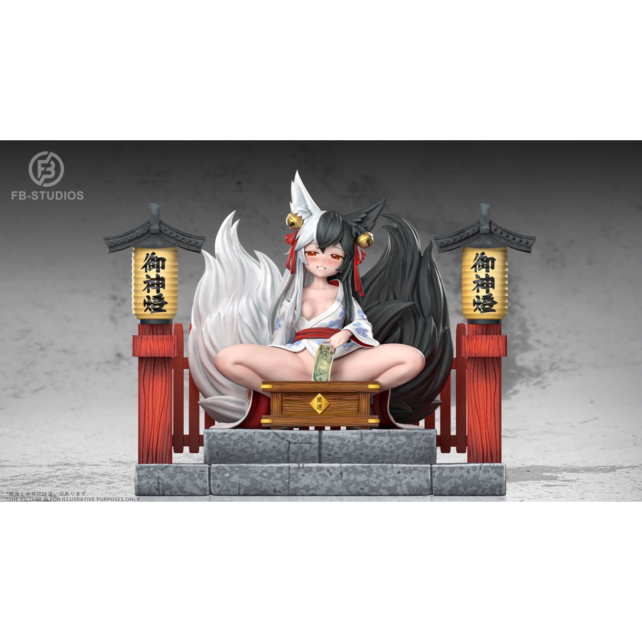 FB Studio - Black White Fox