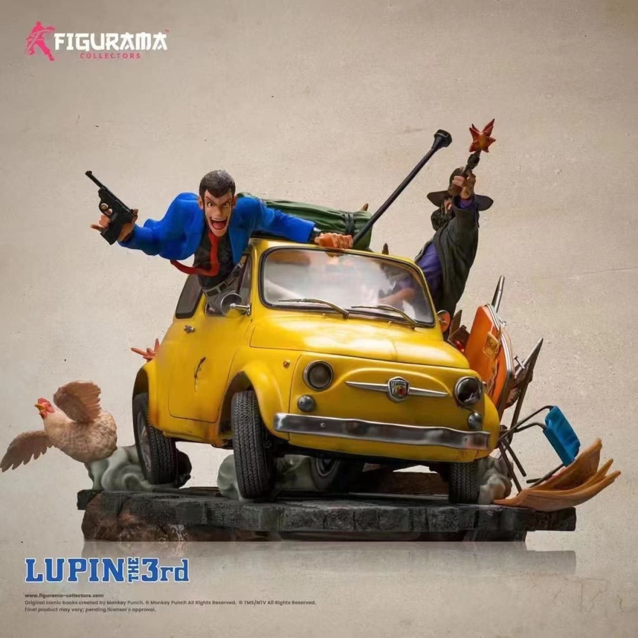 Figurama Collectors - Lupin, Daisuke Jigen & Fujiko Fujio