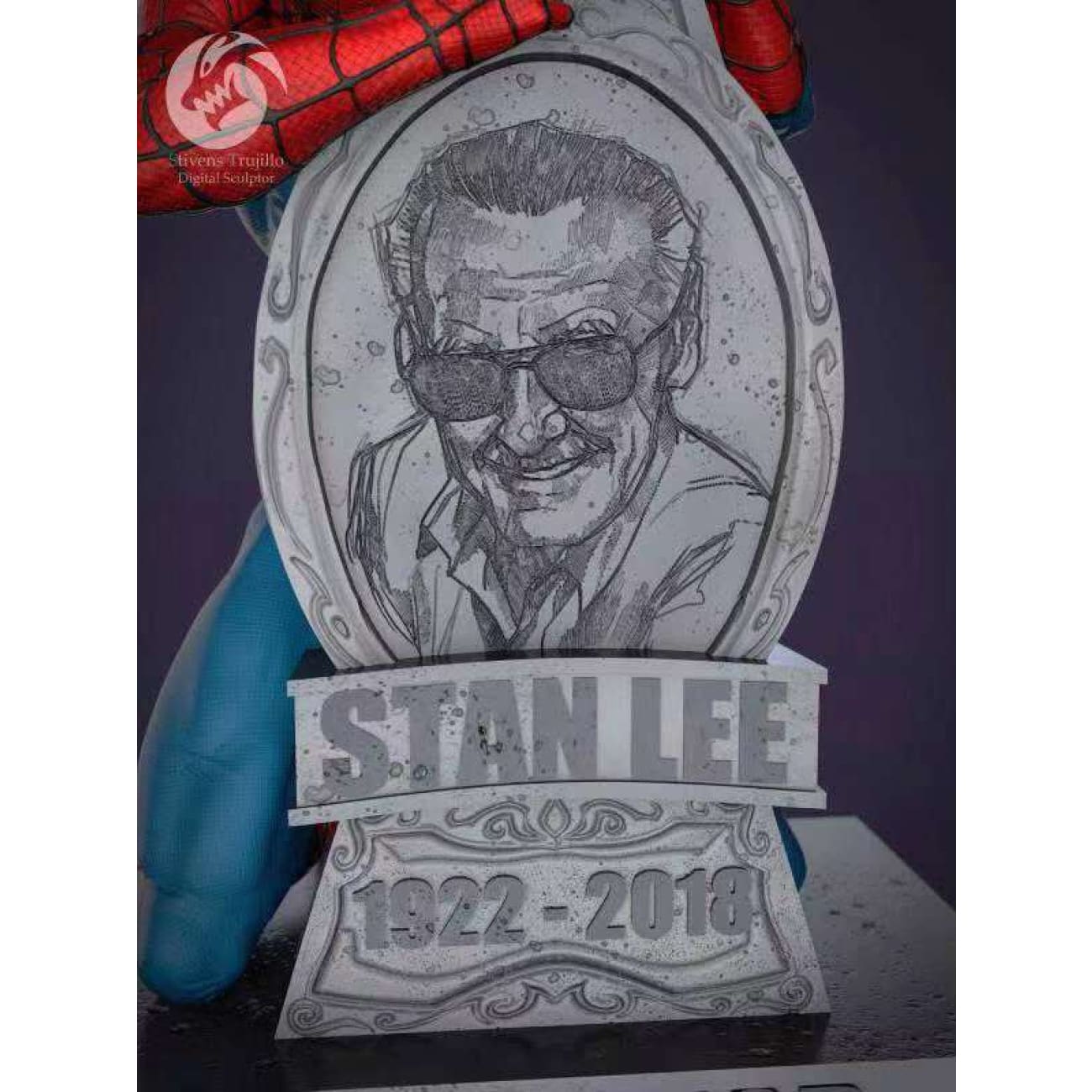 FishBone Studio - Spiderman & Stan Lee by Stivens Trujillo [1/4 scale]