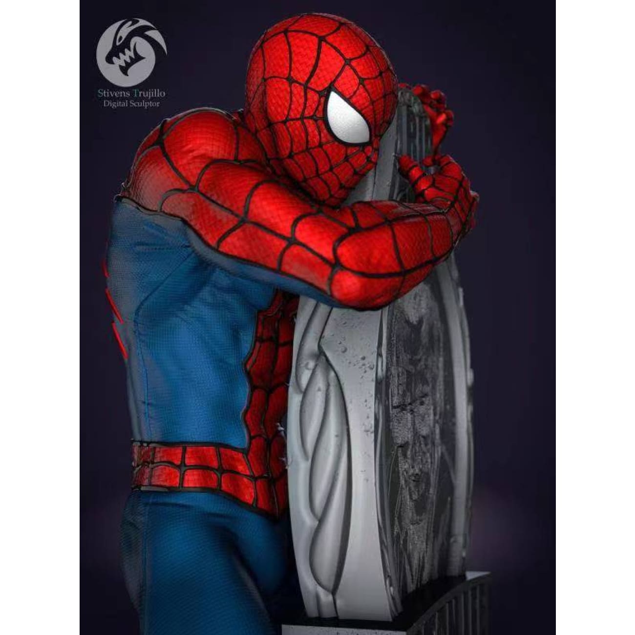 FishBone Studio - Spiderman & Stan Lee by Stivens Trujillo [1/4 scale]