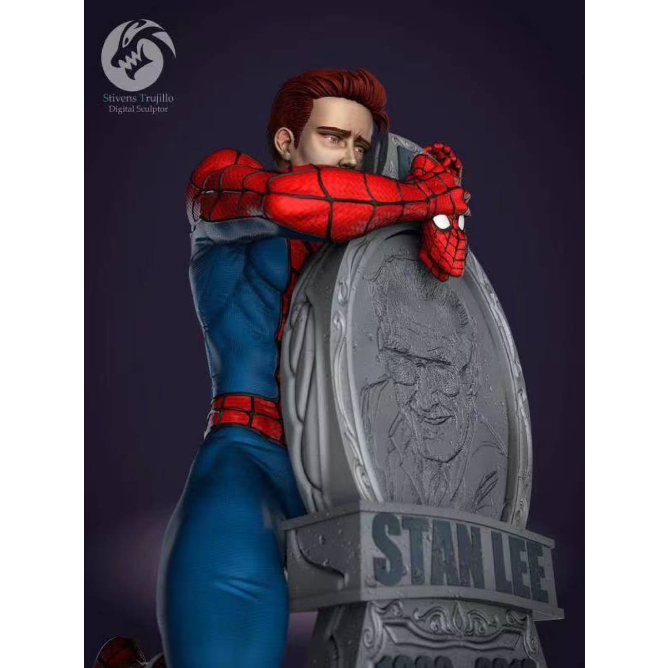 FishBone Studio - Spiderman & Stan Lee by Stivens Trujillo [1/4 scale]
