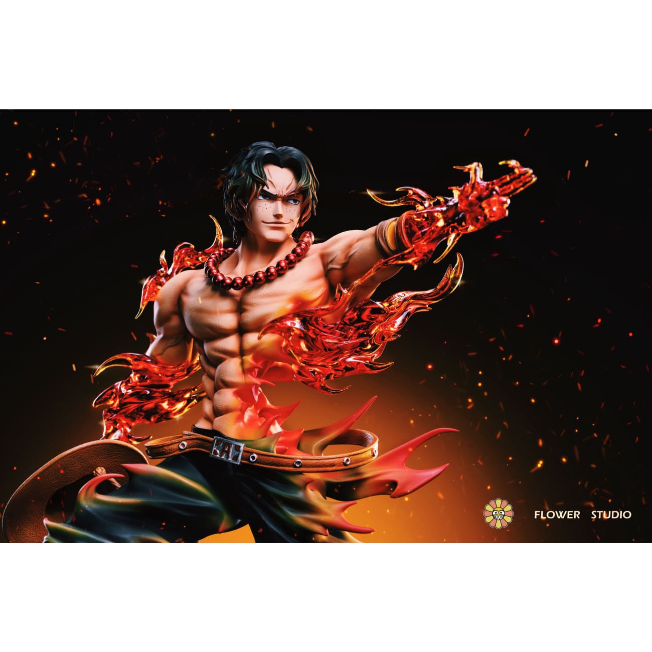 Flower Studio - Flaming Portgas D. Ace