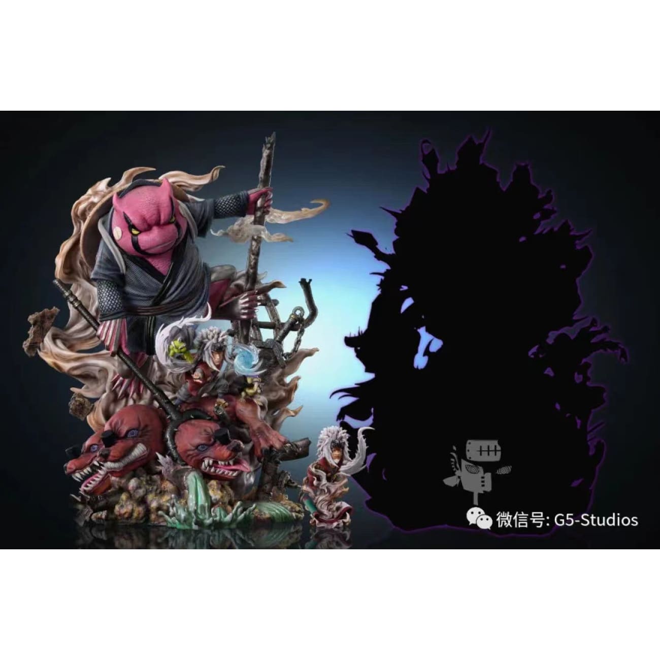 G5 Studio - Jiraiya & Gamaken vs Giant Multi-Headed Dog