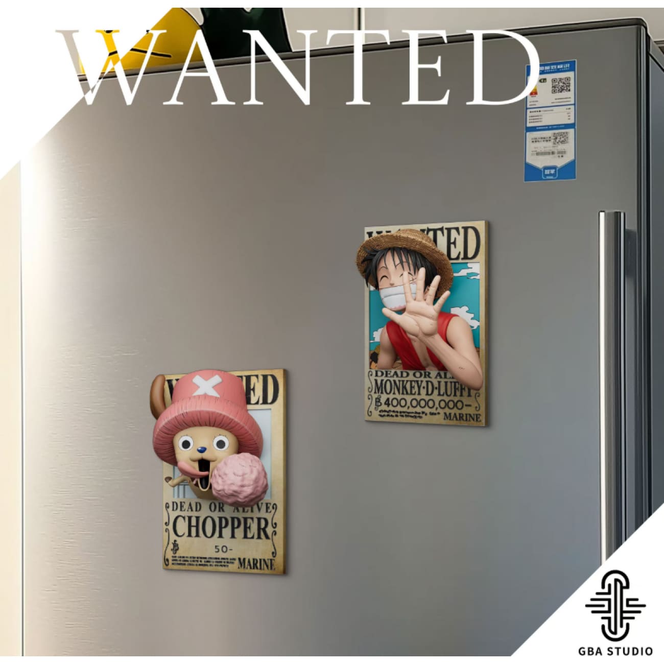 GBA Studio - Monkey D. Luffy & Tony Tony Chopper Photo Frame Fridge Magnet and Relief Painting [2 Variants]