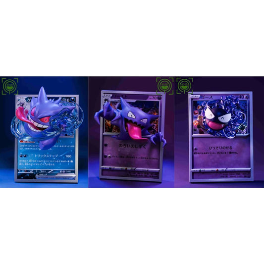 GEISHA Studio - Evolution of Gengar Coming Out From Pokemon Card