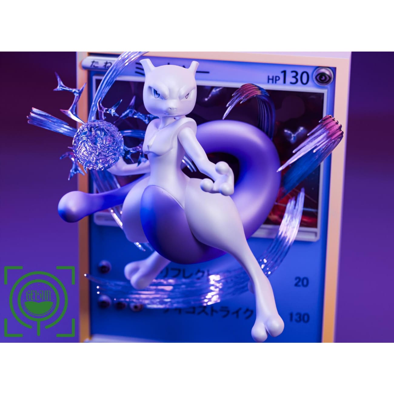 GEISHA Studio - Mewtwo Coming Out From Pokemon Card