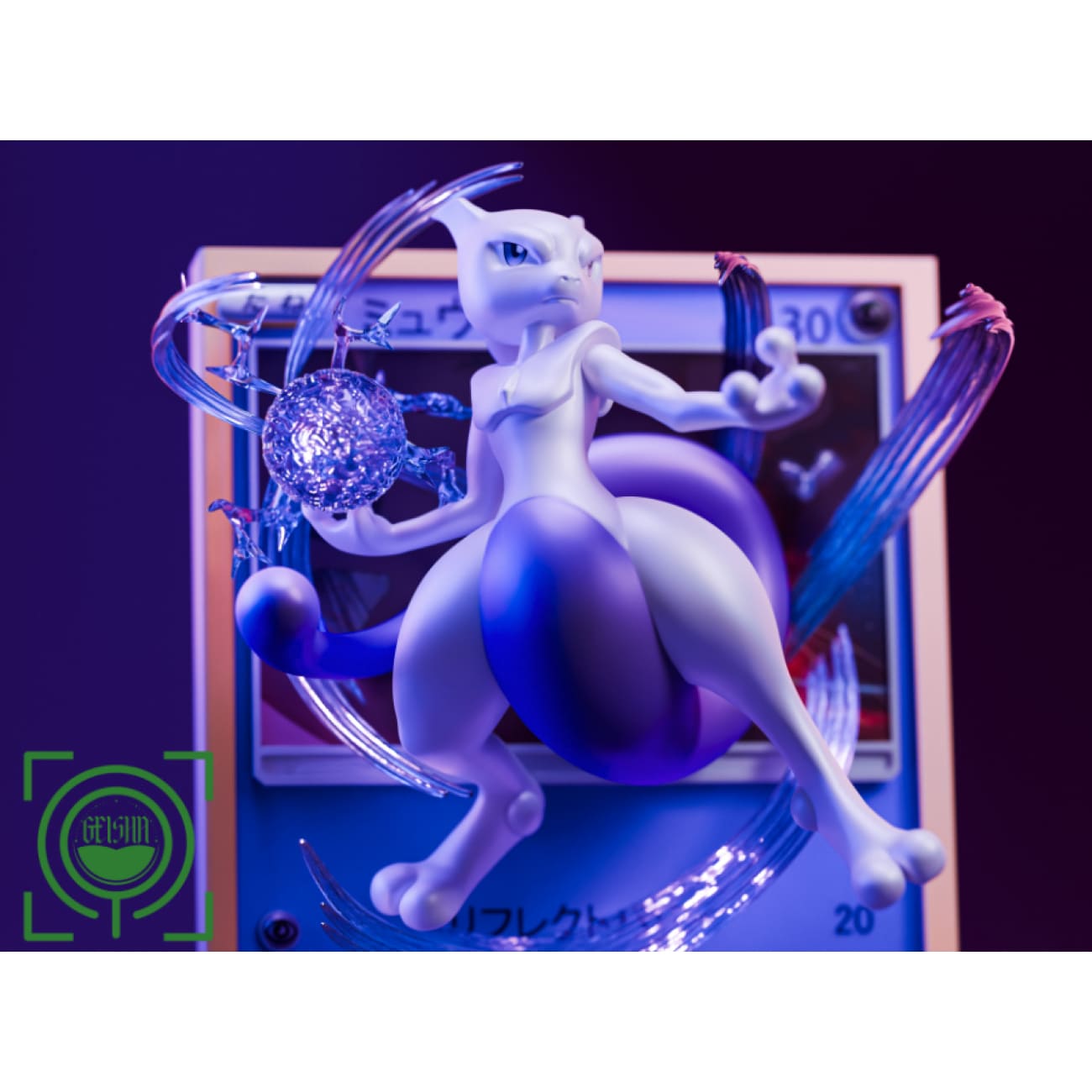GEISHA Studio - Mewtwo Coming Out From Pokemon Card