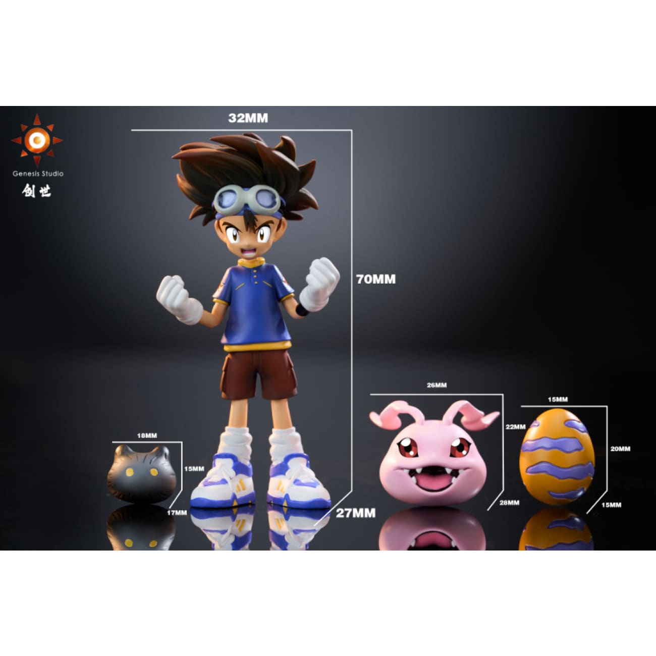 Genesis Studio - Tai Kamiya, Koromon, Botamon & Digitama