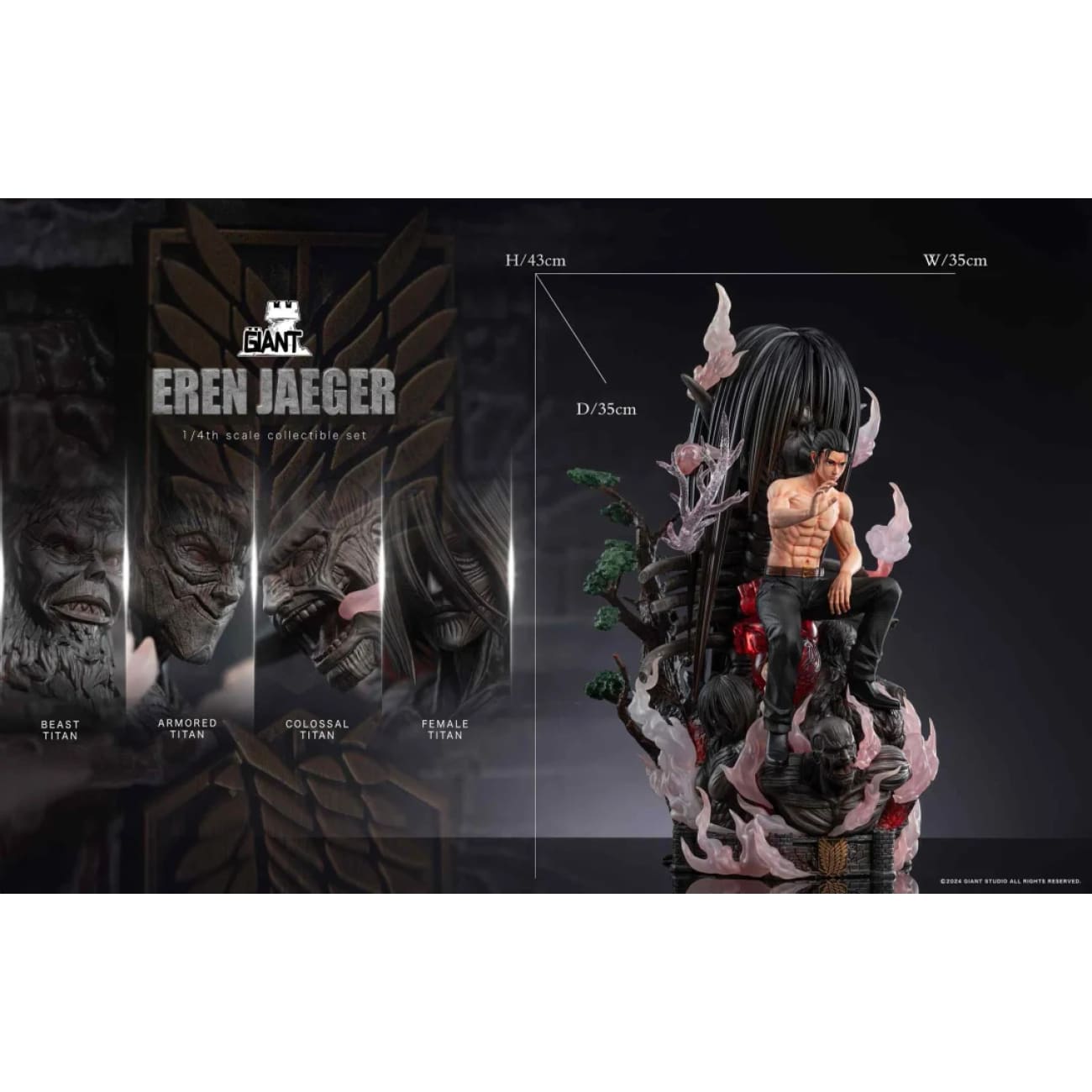 Giant Studio - Sitting Eren Yeager
