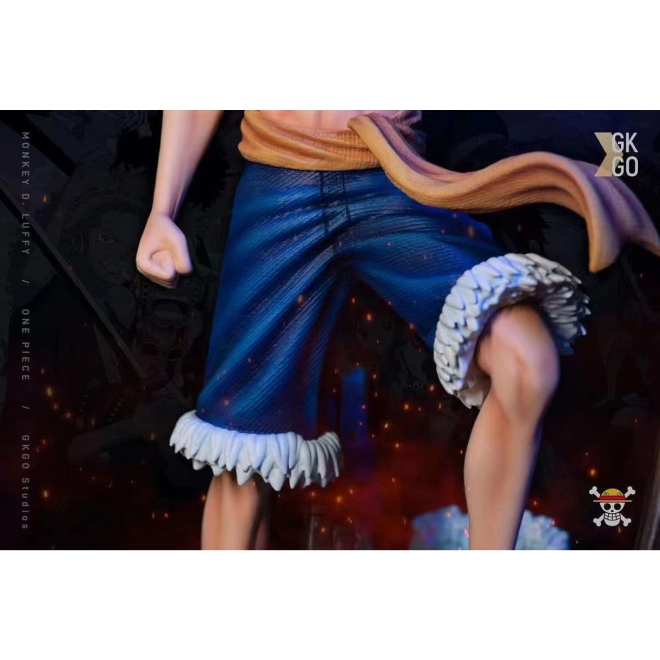 GKGO Studios -Luffy with Straw Hat Flag 