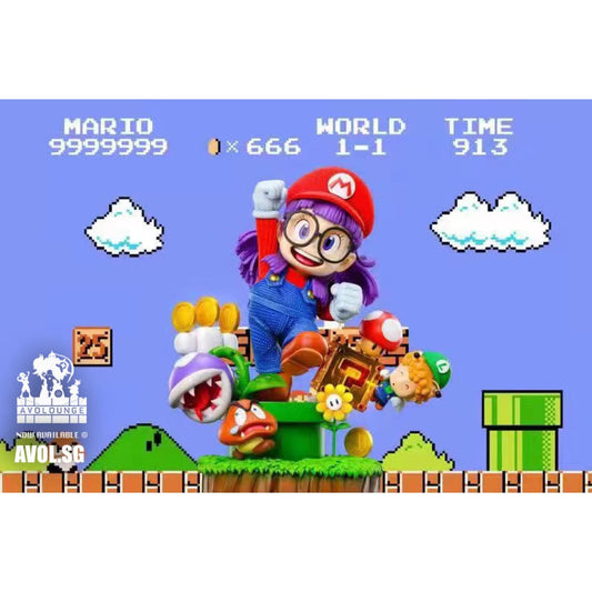 Glasses  - Arale as super Mario 