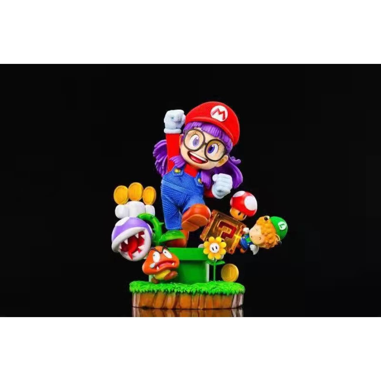 Glasses  - Arale as super Mario 