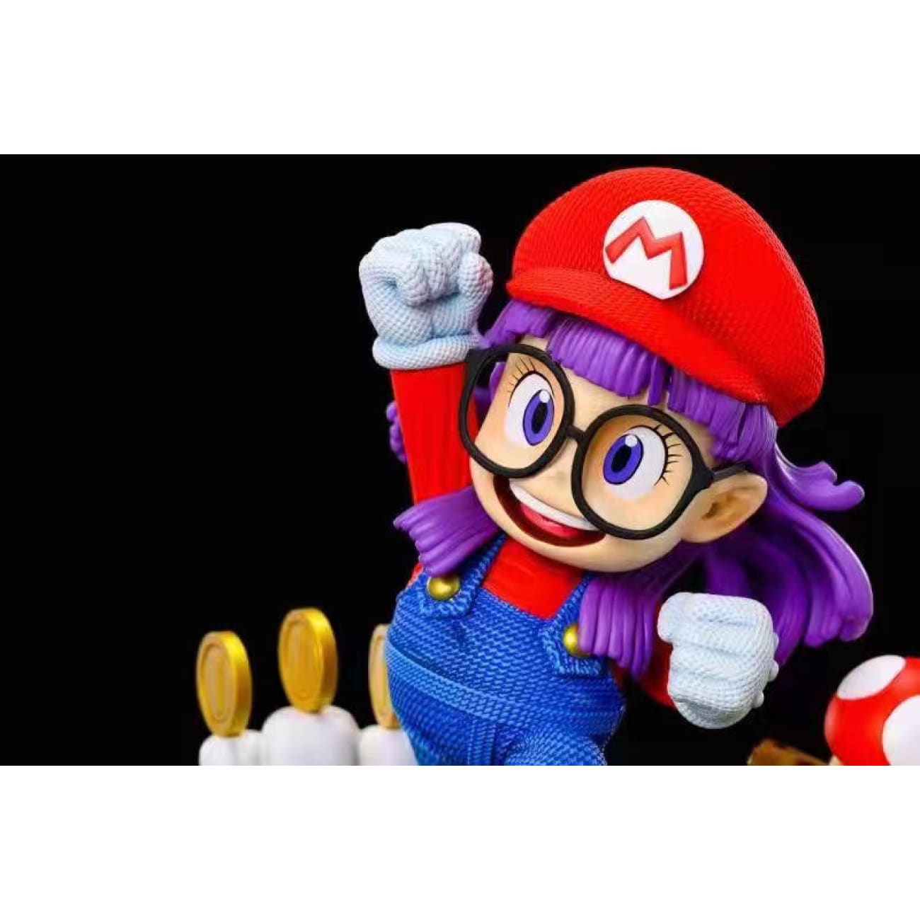 Glasses  - Arale as super Mario 