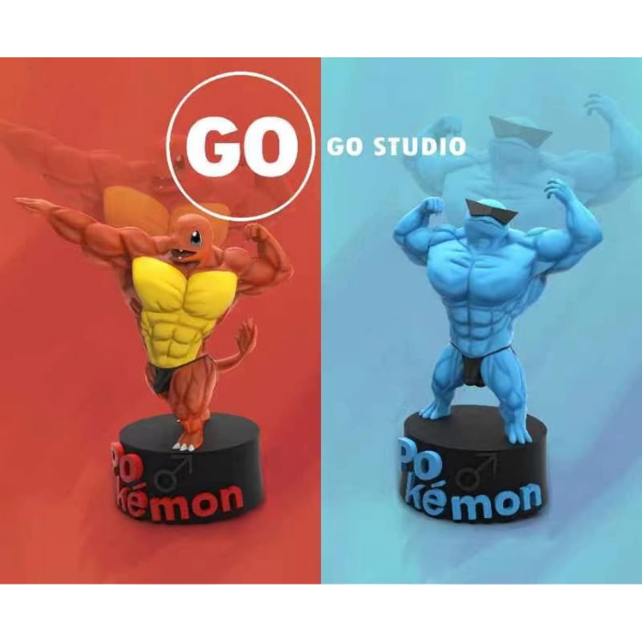 Go Studio - Squirtle, Bulbasaur, Charmander & Pikachu 